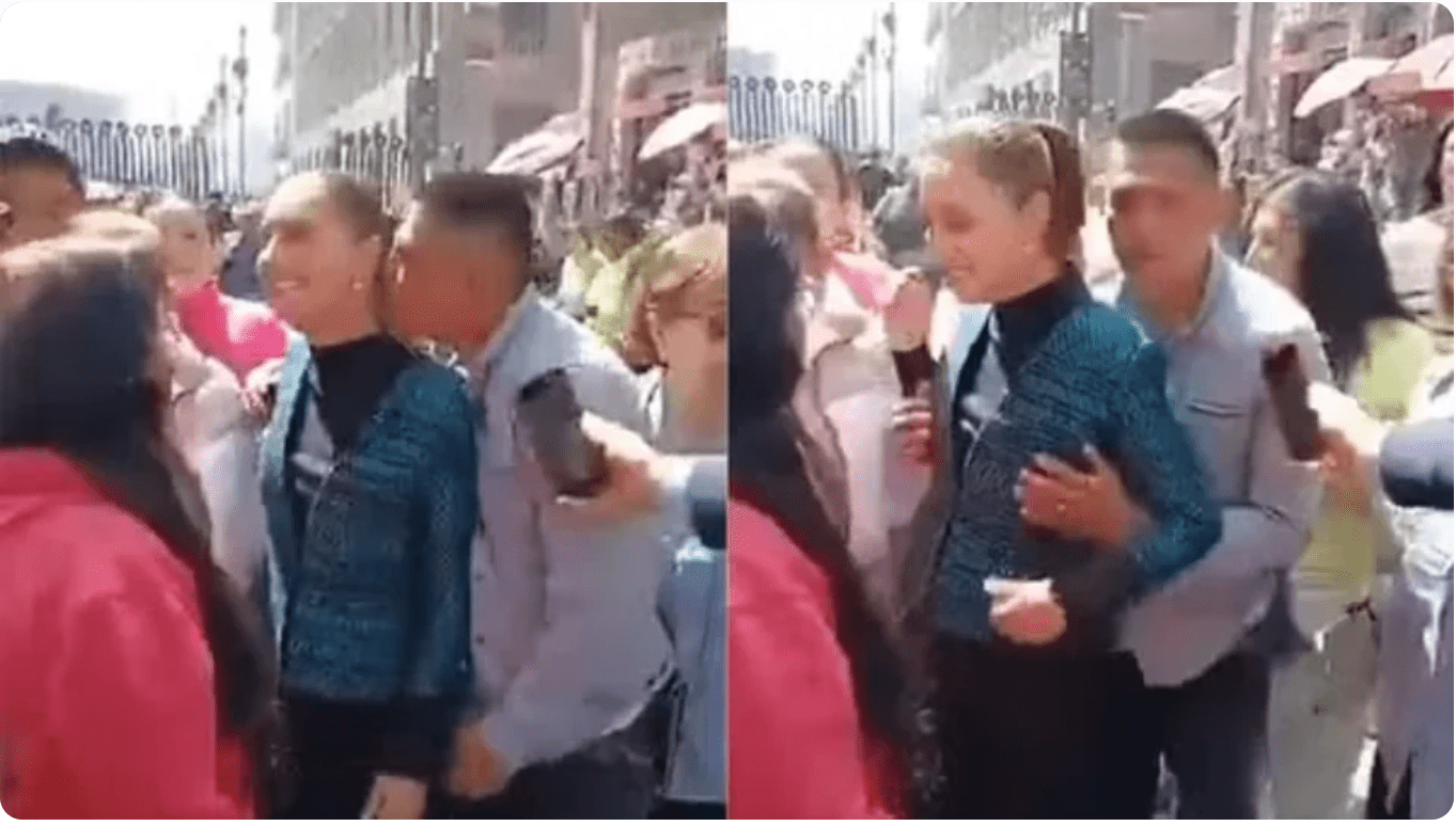 Presidente do México é vítima de assédio sexual durante caminhada em evento público; Veja vídeo.